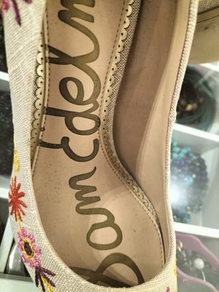 Zapatos de tacón Sam Edelman beige multicolor