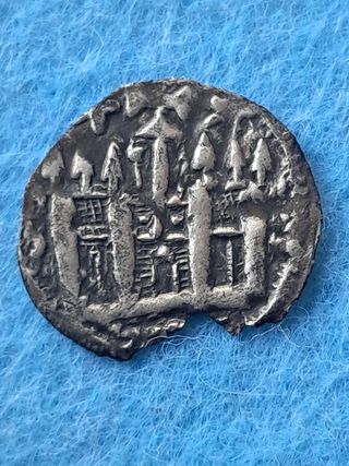 Alfonso VIII Dinero vellon Burgos Medieval Plata