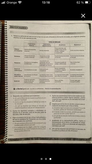 Economía. 1 Bachillerato. Savia