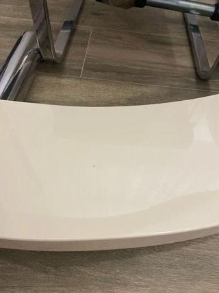 Mesa de comedor de cristal con 4 sillas