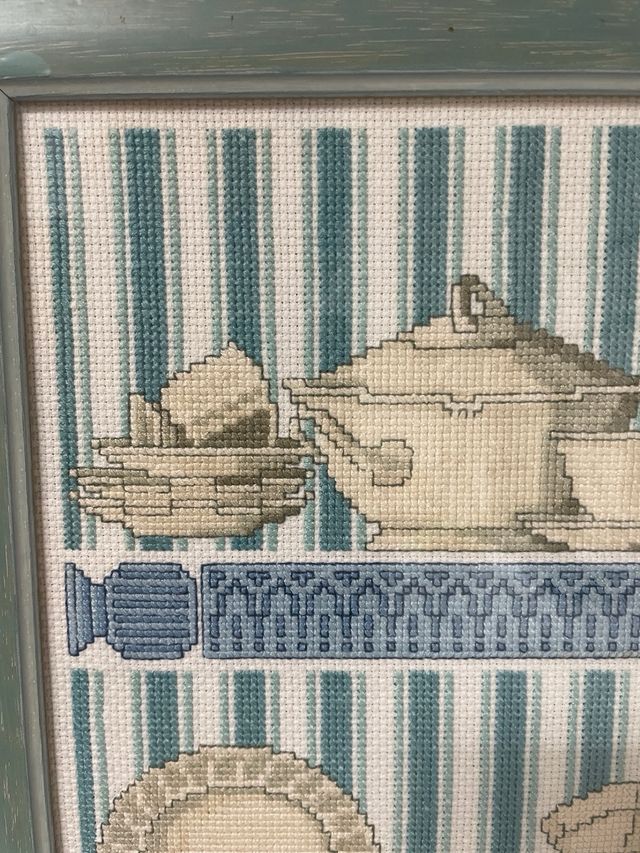 Cuadro Punto de Cruz Cocina Comedor