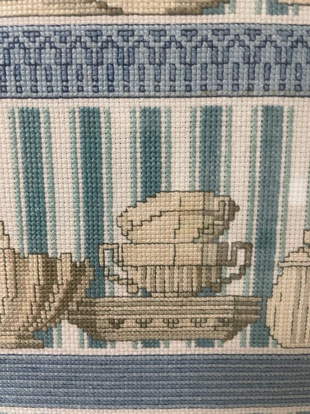 Cuadro Punto de Cruz Cocina Comedor