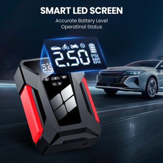 Arrancador y Compresor Coche 28000mAh