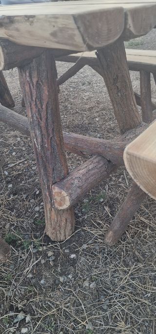 Conjunto de jardín de madera