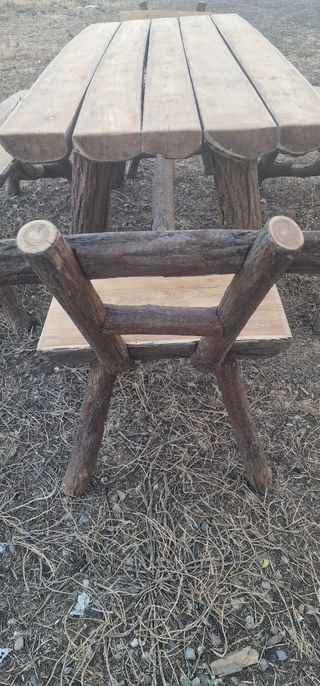 Conjunto de jardín de madera