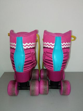 Patines de 4 ruedas rosas