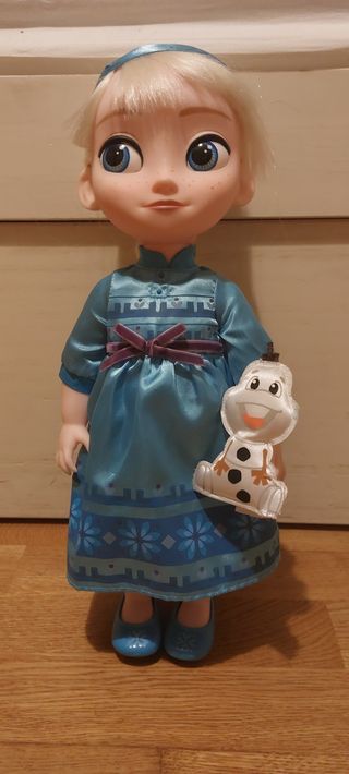 Muñecos Frozen Elsa, Anna y Kristoff. 39 cm. Nuevo