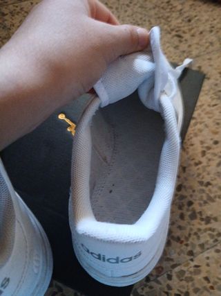 Zapatos Adidas Blancos Talla 37.5