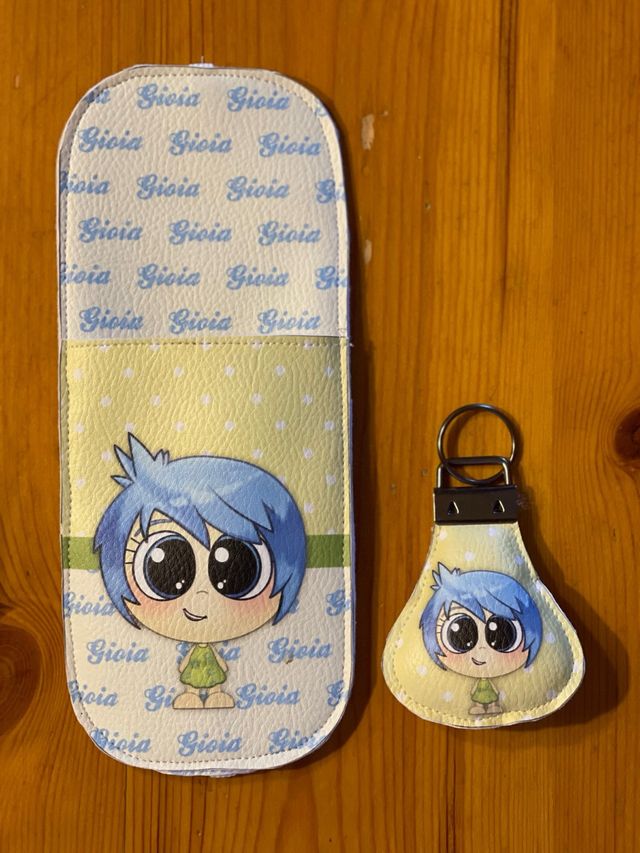 Porta occhiali e portachiavi handmade Gioia