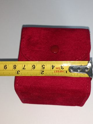 Caja joyero Cartier terciopelo rojo