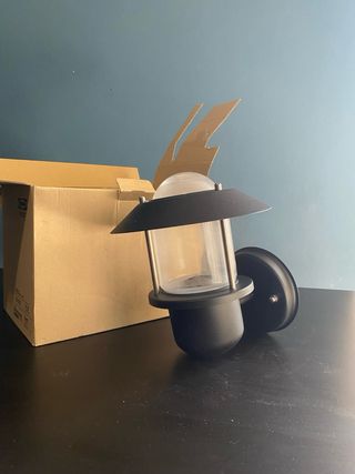 Lámpara exterior metal negro UPPLID (2 unidades)
