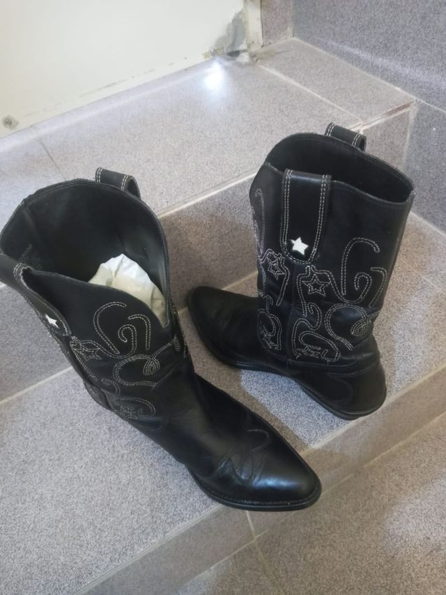 Botas de polipiel para mujer talla 36-37