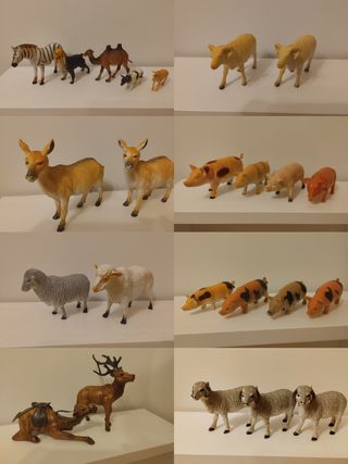 24 Figuras de animales tipo Schleich