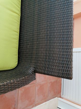 Conjunto sillones y mesa de jardín ratán sintético