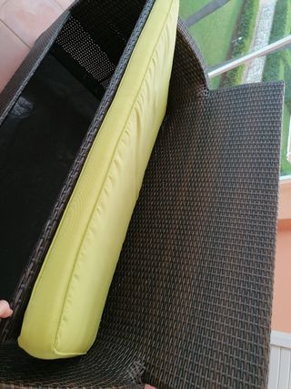 Conjunto sillones y mesa de jardín ratán sintético