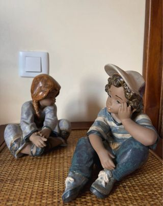 Figura Lladró Niña Cansadita