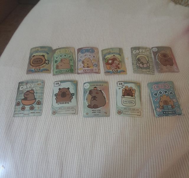 Cromos Capibara SSR, SR, SEC