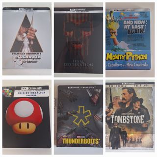 Lote 6 Steelbooks 4K UHD Bluray
