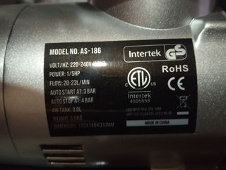 Compresor AS-186 1/5HP 3L