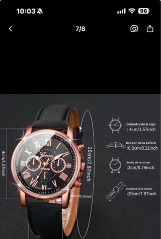 Lote 10 Relojes de Cuarzo Modernos Regalos navidad