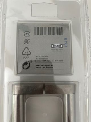 Tirador IKEA ORRNÄS Plata