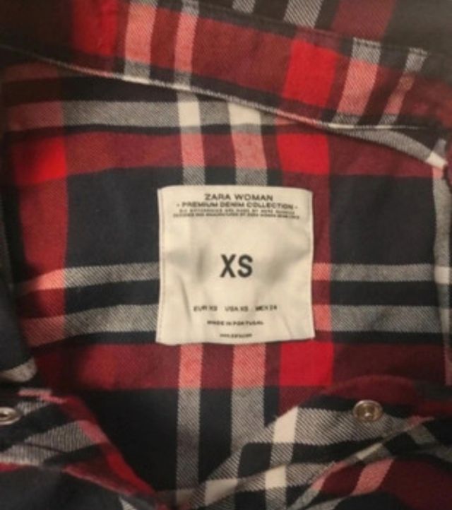 Camisa de franela a cuadros Zara