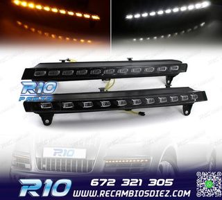 KIT LUZ DIURNA LED DRL + INTERMITENTE PARA AUDI Q7 2006 2007