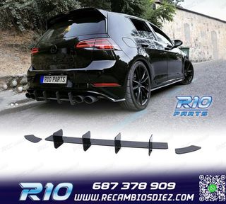 DIFUSOR VOLKSWAGEN VW GOLF 7 GTI 3P 5P 12-20 NEGRO BRILLO