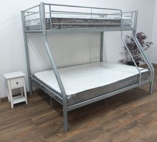 Litera Matrimonial Gris + (2) Colchones. EN OFERTA