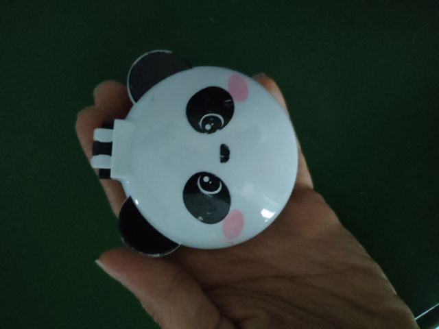 Piccola spazzola pieghevole con specchio