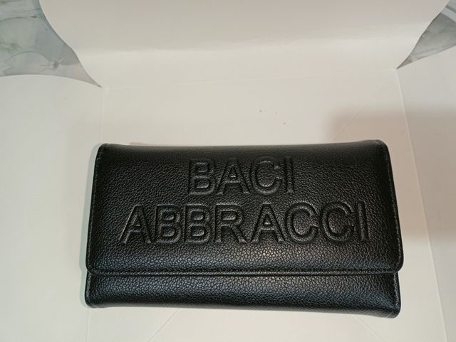 Portafoglio Baci & Abbracci Donna Nero