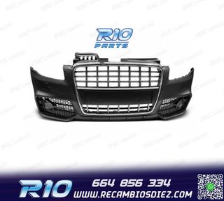 PARAGOLPES DELANTERO AUDI A4 B7 04-08 LOOK S LINE CROMO NEGR