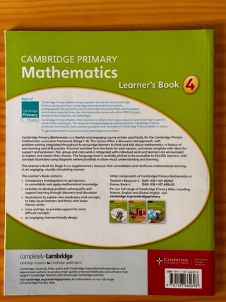 Cambridge Primary Mathematics Stage 4 Learner's...