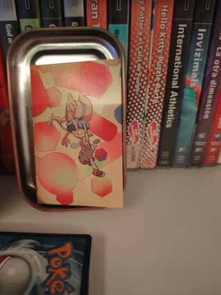 Lote Pokemon Caja Metálica + Monedas + 25 Cartas