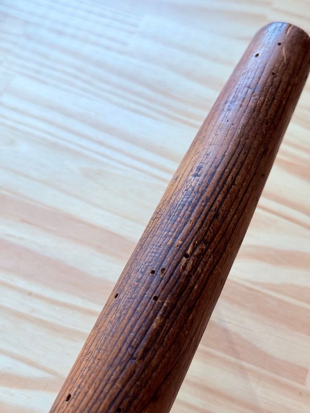 Rasero de madera y cristal Antiguo