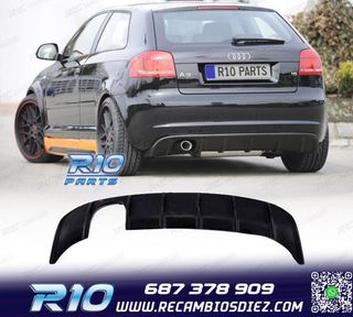 DIFUSOR AUDI A3 8P 08-13 LOOK RS3