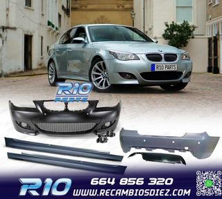 KIT CARROCERIA BMW E60 03-07 CON PDC LAVAFAROS Y ANTINIEBLAS