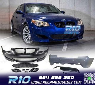 KIT CARROCERIA BMW E60 03-07 PARAGOLPES DELANTERO + TRASERO 