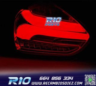 PILOTOS PARA FORD FOCUS MK3 15-18 LED DINÁMICOS NEGRO AHUMA