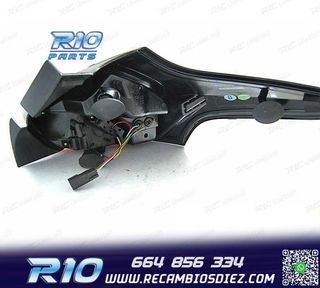 PILOTOS PARA FORD FOCUS MK3 15-18 LED DINÁMICOS NEGRO AHUMA