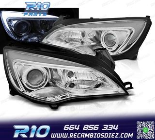 FAROS PARA OPEL ASTRA J 10-15 TUBE LED CROMADOS