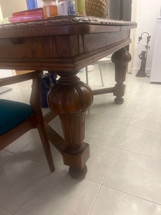 Mesa comedor extensible roble macizo. Sant Cugat V