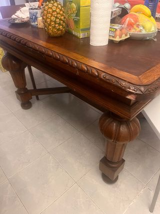 Mesa comedor extensible roble macizo. Sant Cugat V