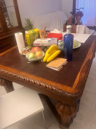 Mesa comedor extensible roble macizo. Sant Cugat V