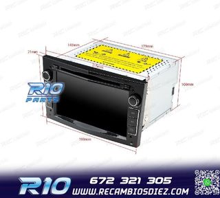 RADIO GPS ANDROID 11 PARA OPEL ASTRA H VIVARO ZAFIRA VECTRA 