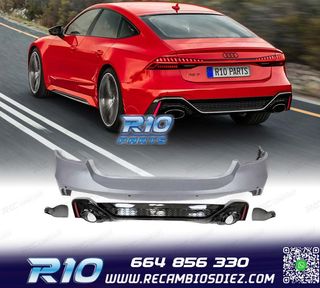 PARAGOLPES TRASERO AUDI A7 18- LOOK RS PDC