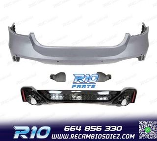 PARAGOLPES TRASERO AUDI A7 18- LOOK RS PDC
