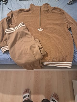 Chándal Adidas Talla XL Marrón