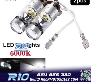 KIT DE BOMBILLAS ANTINIEBLA LED 9003-H4 100W CANBUS