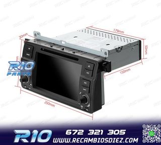 RADIO NAVEGADOR 7" PARA BMW SERIE 3 E46 98-06 USB GPS TACTIL